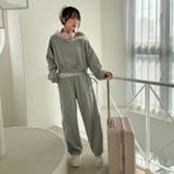 【セットアップ対応】ラメ裏毛スウェットパンツ | RMAF　NICE CLAUP / OLIVE des OLIVE | 詳細画像6 