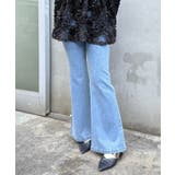 ブルー | 【S/M展開】キラキラセミフレアデニム | RMAF　NICE CLAUP / OLIVE des OLIVE