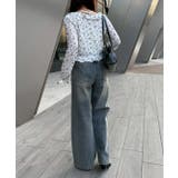 【S/M展開】キラキラロゴバギーデニム | RMAF　NICE CLAUP / OLIVE des OLIVE | 詳細画像7 