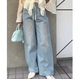 【S/M展開】キラキラロゴバギーデニム | RMAF　NICE CLAUP / OLIVE des OLIVE | 詳細画像8 