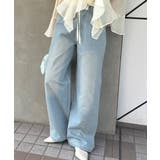 【S/M展開】キラキラロゴバギーデニム | RMAF　NICE CLAUP / OLIVE des OLIVE | 詳細画像9 