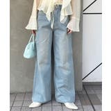 ブリーチ | 【S/M展開】キラキラロゴバギーデニム | RMAF　NICE CLAUP / OLIVE des OLIVE