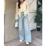 【S/M展開】キラキラロゴバギーデニム | RMAF　NICE CLAUP / OLIVE des OLIVE | 詳細画像13 