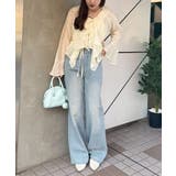 【S/M展開】キラキラロゴバギーデニム | RMAF　NICE CLAUP / OLIVE des OLIVE | 詳細画像14 