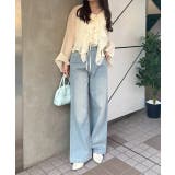 【S/M展開】キラキラロゴバギーデニム | RMAF　NICE CLAUP / OLIVE des OLIVE | 詳細画像17 