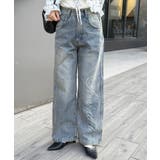 【S/M展開】キラキラロゴバギーデニム | RMAF　NICE CLAUP / OLIVE des OLIVE | 詳細画像4 