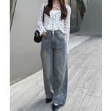 【S/M展開】キラキラロゴバギーデニム | RMAF　NICE CLAUP / OLIVE des OLIVE | 詳細画像5 