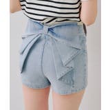 ケミカル | 後リボンデニムショートパンツ | RMAF　NICE CLAUP / OLIVE des OLIVE