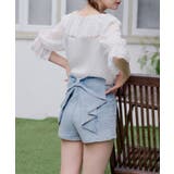 後リボンデニムショートパンツ | RMAF NICE CLAUP / OLIVE des OLIVE | 詳細画像17