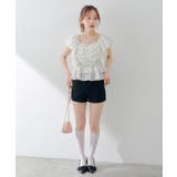 後リボンデニムショートパンツ | RMAF NICE CLAUP / OLIVE des OLIVE | 詳細画像14