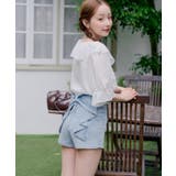 後リボンデニムショートパンツ | RMAF NICE CLAUP / OLIVE des OLIVE | 詳細画像27