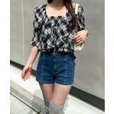 後リボンデニムショートパンツ | RMAF NICE CLAUP / OLIVE des OLIVE | 詳細画像29