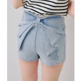 後リボンデニムショートパンツ | RMAF　NICE CLAUP / OLIVE des OLIVE | 詳細画像3 