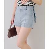 後リボンデニムショートパンツ | RMAF　NICE CLAUP / OLIVE des OLIVE | 詳細画像4 