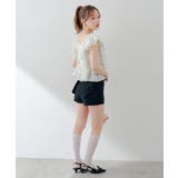 後リボンデニムショートパンツ | RMAF NICE CLAUP / OLIVE des OLIVE | 詳細画像16