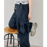 ネイビー | 大きなリボンのカーゴパンツ | RMAF　NICE CLAUP / OLIVE des OLIVE