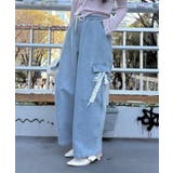 ブルー | 2WAY リボンカーゴパンツ | RMAF NICE CLAUP / OLIVE des OLIVE