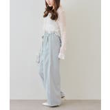 後ろ姿も可愛い、バックリボンカーブパンツ | RMAF　NICE CLAUP / OLIVE des OLIVE | 詳細画像22 