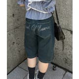 ネイビー | レース&ドットベルトハーフデニム | RMAF　NICE CLAUP / OLIVE des OLIVE