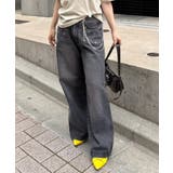 【S/Mサイズ展開】ハトメ&チェーン付バギーパンツ | RMAF NICE CLAUP / OLIVE des OLIVE | 詳細画像1