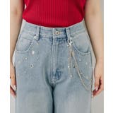 【S/Mサイズ展開】ハトメ&チェーン付バギーパンツ | RMAF NICE CLAUP / OLIVE des OLIVE | 詳細画像34