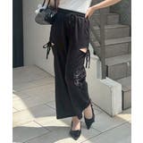 ブラック | キラキラのスリットパンツ | RMAF　NICE CLAUP / OLIVE des OLIVE