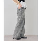 ブラック | 【選べるデザイン】リボン レース ストレートデニムパンツ | RMAF　NICE CLAUP / OLIVE des OLIVE