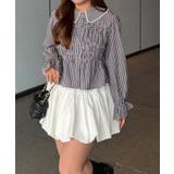 柄3 | シャーリングペプラムブラウス | RMAF NICE CLAUP / OLIVE des OLIVE