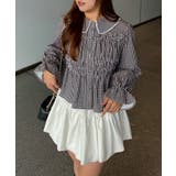 シャーリングペプラムブラウス | RMAF NICE CLAUP / OLIVE des OLIVE | 詳細画像23