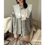 【セットアップ対応】丈の長さを選べる、フリル衿ジャケット | RMAF　NICE CLAUP / OLIVE des OLIVE | 詳細画像25 