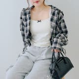 ドロストフードシャツ | NICE CLAUP / OLIVE des OLIVE　OUTLET | 詳細画像18 