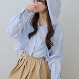 柄3 | ドロストフードシャツ | NICE CLAUP / OLIVE des OLIVE　OUTLET