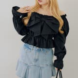 ブラック | リボン付きブラウス | RMAF　NICE CLAUP / OLIVE des OLIVE