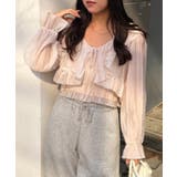 ピンク | ラッフルブラウス&シャーリングキャミ | RMAF　NICE CLAUP / OLIVE des OLIVE