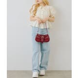 シャーリングペプラム半袖ブラウス | RMAF　NICE CLAUP / OLIVE des OLIVE | 詳細画像14 