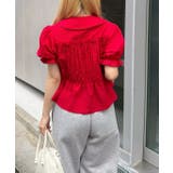 シャーリングペプラム半袖ブラウス | RMAF　NICE CLAUP / OLIVE des OLIVE | 詳細画像22 