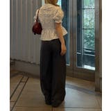 シャーリングペプラム半袖ブラウス | RMAF　NICE CLAUP / OLIVE des OLIVE | 詳細画像30 