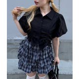 ブラック | バルーン袖ドロスト短丈ブラウス | RMAF　NICE CLAUP / OLIVE des OLIVE