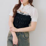 前開きシャーリングフリルブラウス | RMAF　NICE CLAUP / OLIVE des OLIVE | 詳細画像12 