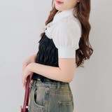 前開きシャーリングフリルブラウス | RMAF　NICE CLAUP / OLIVE des OLIVE | 詳細画像14 