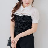 前開きシャーリングフリルブラウス | RMAF　NICE CLAUP / OLIVE des OLIVE | 詳細画像2 