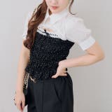 前開きシャーリングフリルブラウス | RMAF　NICE CLAUP / OLIVE des OLIVE | 詳細画像3 