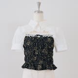 花柄 | 前開きシャーリングフリルブラウス | RMAF　NICE CLAUP / OLIVE des OLIVE