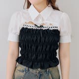 前開きシャーリングフリルブラウス | RMAF　NICE CLAUP / OLIVE des OLIVE | 詳細画像22 