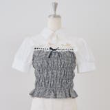 チェック | 前開きシャーリングフリルブラウス | RMAF　NICE CLAUP / OLIVE des OLIVE