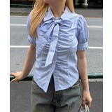 胸ギャザーリボンタイブラウス | RMAF　NICE CLAUP / OLIVE des OLIVE | 詳細画像3 