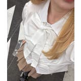 オフ | 胸ギャザーリボンタイブラウス | RMAF　NICE CLAUP / OLIVE des OLIVE