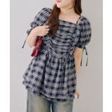 チェック | ドロストリボンチュニック | RMAF　NICE CLAUP / OLIVE des OLIVE