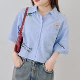 刺繍入りショート丈ブラウス | NICE CLAUP / OLIVE des OLIVE　OUTLET | 詳細画像1 