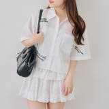 刺繍入りショート丈ブラウス | NICE CLAUP / OLIVE des OLIVE　OUTLET | 詳細画像9 